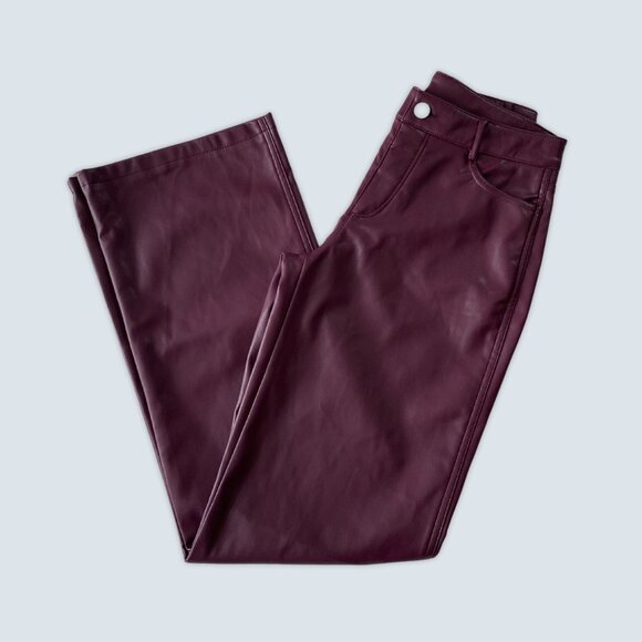 NEW Garage Brooke Faux Leather Straight Pants Sz XS - Picture 8 of 8
